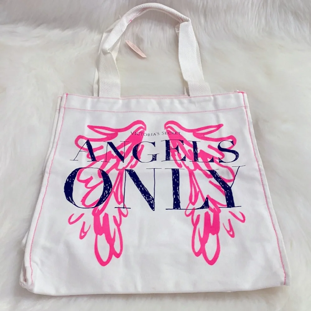 Victoria’s Secret Angels Only Canvas Tote NWT Excellent Condition